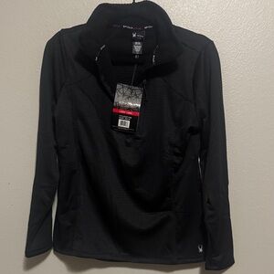 Spyder Black Quarter-Zip Pullover